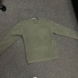 Dark olive green medium cotton sweater (Zara)